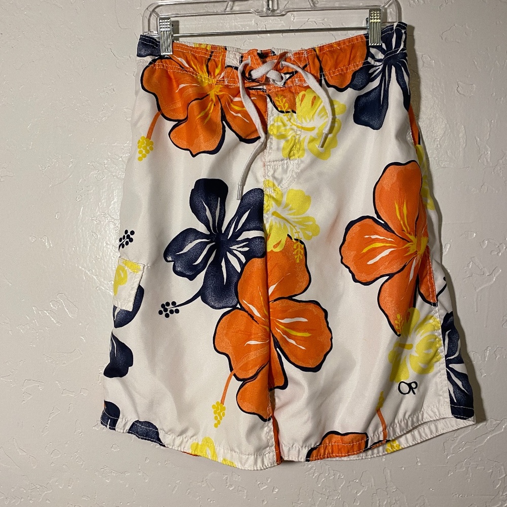 OP men's swim trunks, size (M 32-34).